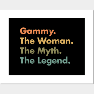 Gammy The The Myth The Legend Grandmother Appreciation Posters and Art